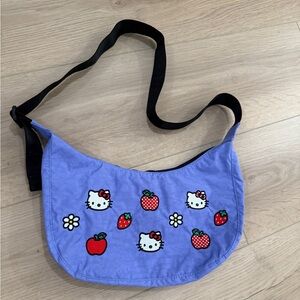 BAGGU Crescent Bag Medium, Embroidered Hello Kitty Sanrio Collab